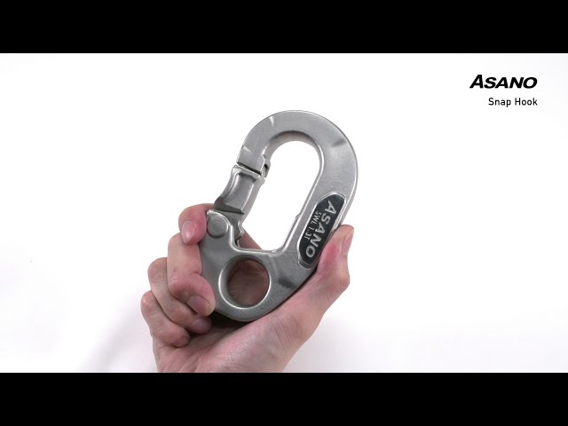 Aluminium snap hook 86 mm - round eye